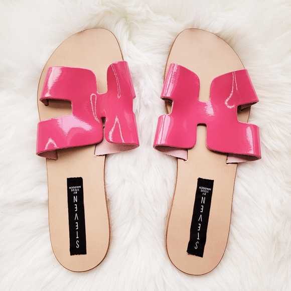 Neon Pink Greece Slides - Picture 2 of 6